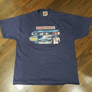 Dale Earnhardt Jr Daytona 500 National Guard T-Shirt Navy Men Size XL 2008
